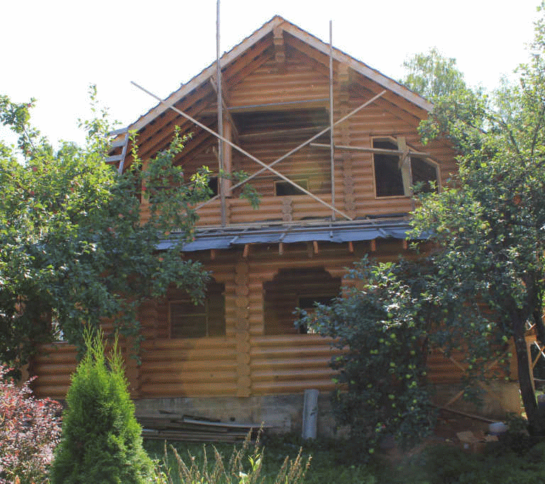 Строительство бревенчатого коттеджа (дом #272)