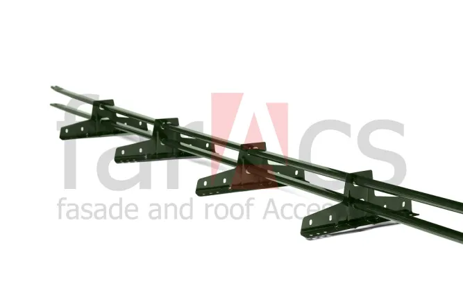 FarAcs NEW Premium Снегозадержатель плоско-овальный 45х25, 4 Т- опоры 3м (Цинк).