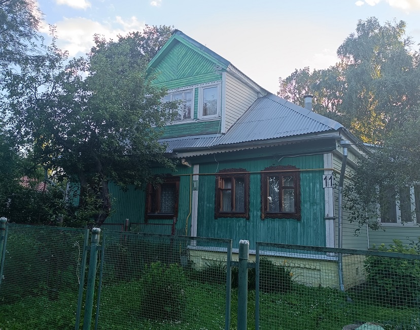 самый обычный жилой деревенский дом в Подмосковье