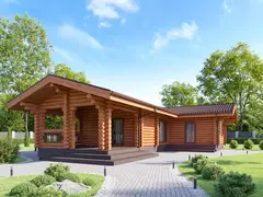 Проекты бань, срубы 10 х 17 с террасой