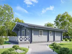 Загородный дачный одноэтажный дом 2 спальни