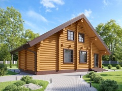 Дачный деревянный дом 6 х 10 с парной