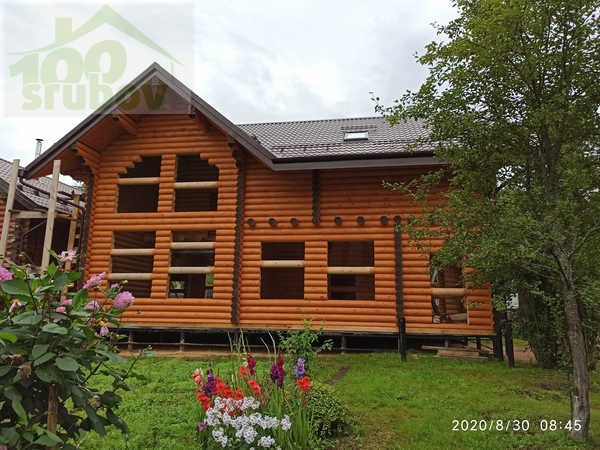 Сборка сруба коттеджа 867 завершена в марте 2020 года Сборка сруба коттеджа 867 завершена в марте 2020 года