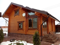 Бани из бревна 8 x 8 в осях c котельной