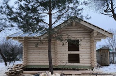 Срубы под усадку и под ключ | бани из бревна по проекту 778