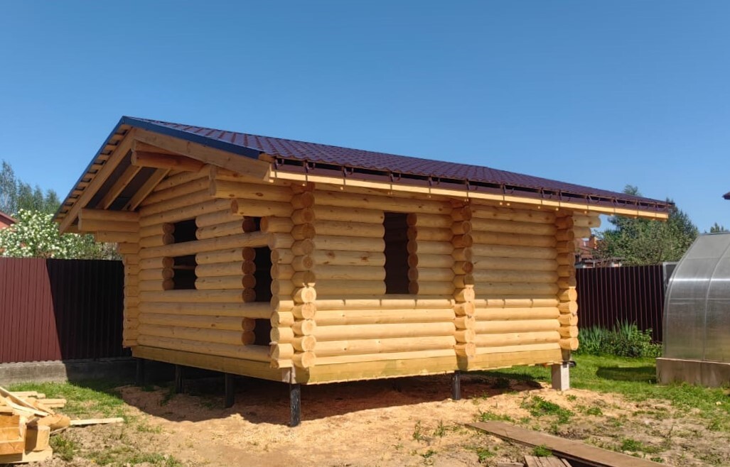 Строительство: Баня с тамбуром