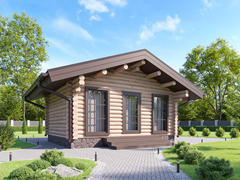 Дачный домик-беседка или баня одноэтажная