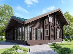 Большая баня с мансардой