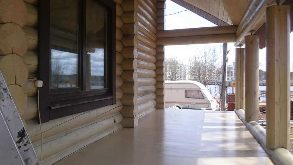 Дома из оцилиндрованного бревна 7 х 8 #627 Дома из оцилиндрованного бревна 7 х 8 #627