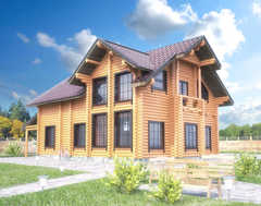 Дом бревенчатый из сруба