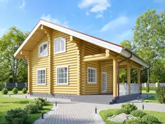 Деревянный дачный дом