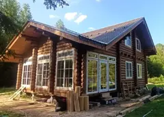 Установка (монтаж) окон пвх в проемы сруба