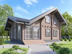 Дома с мансардой, парной и просторной верандой