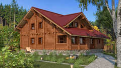 Срубы проекты домов с эркером и вторым светом