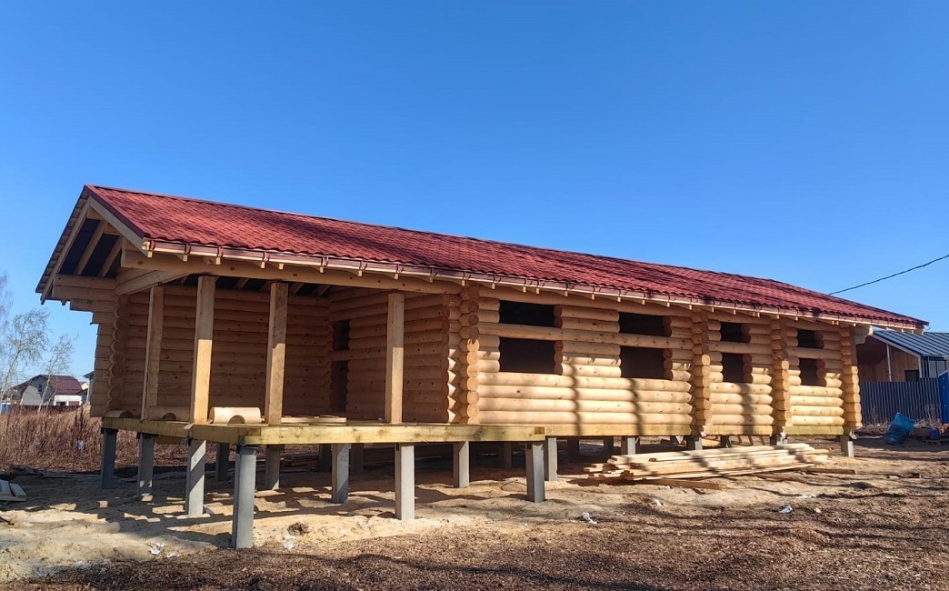 Строительство: Загородный дачный дом с двумя спальнями