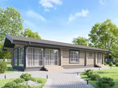 Бани деревянные одноэтажные из бревна