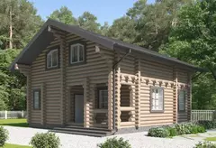 Срубы-дома с мансардой 9 х 10