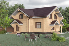 Беревенчатые коттеджи-срубы