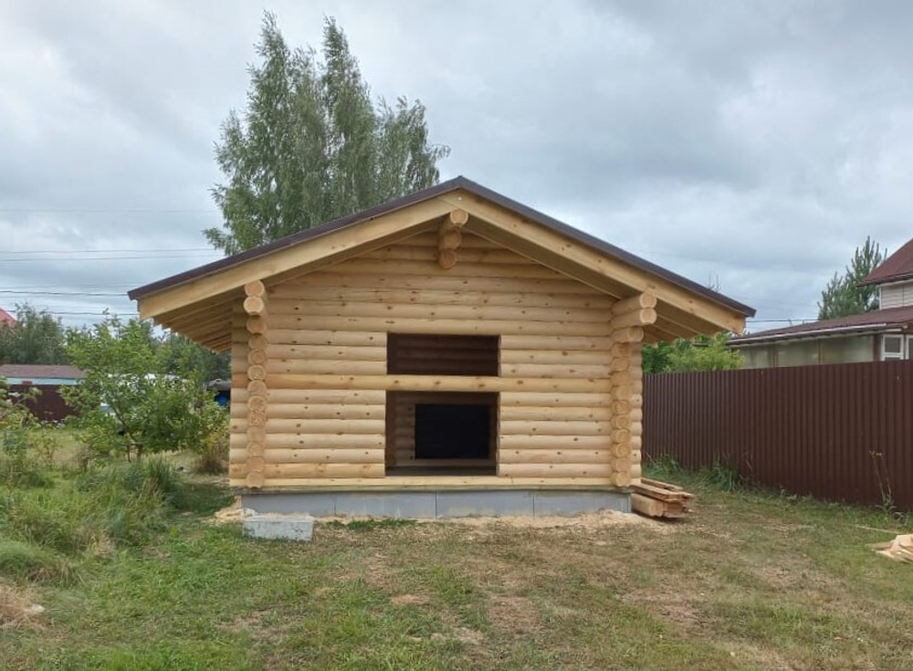 Небольшая баня #1283 из бревна