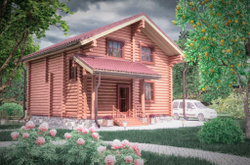 8х8, бревно размеры в осях.