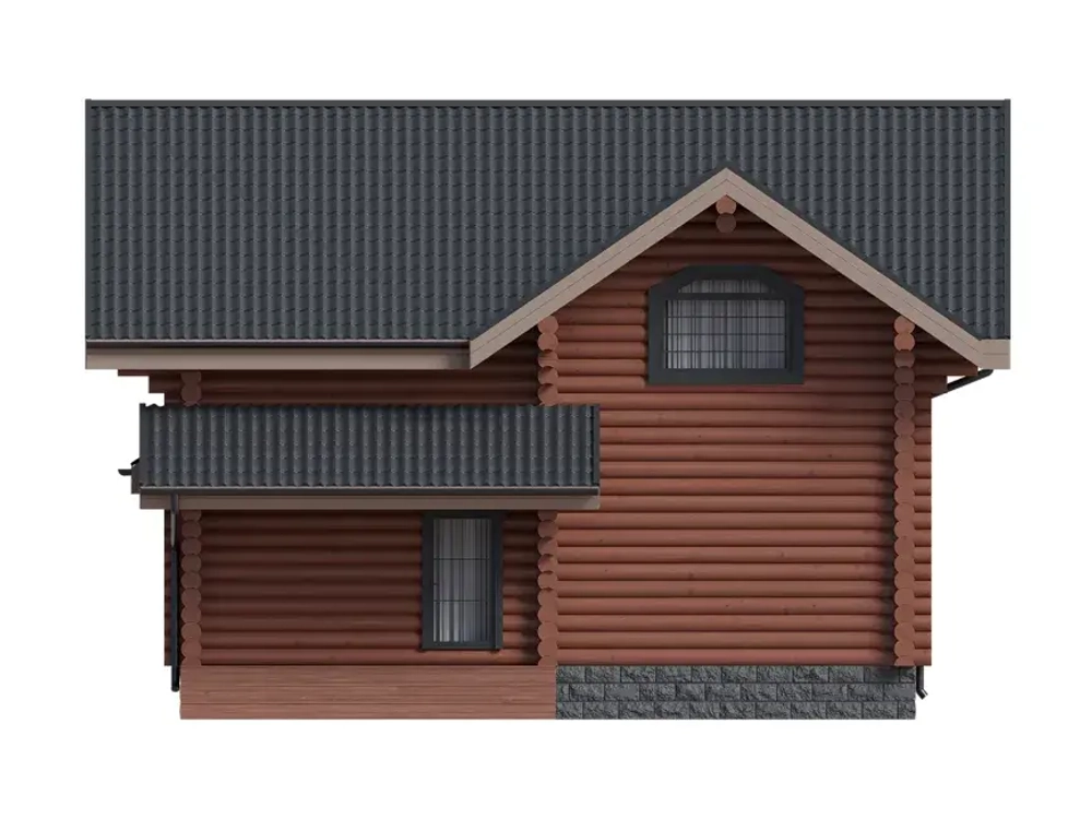 Из бревна домов проекты 150 м²