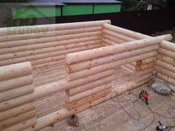 Срубы под усадку и под ключ | бани из бревна по проекту 778