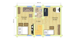 План мансарды дома #1185