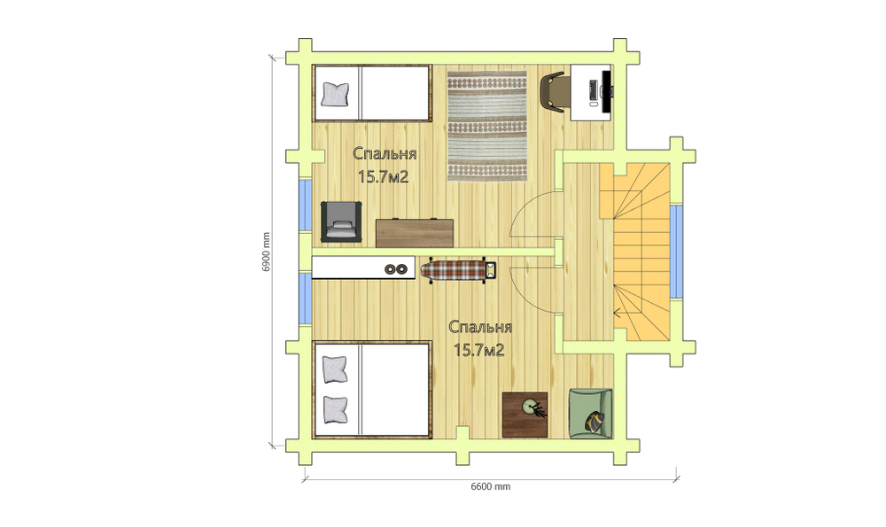 План мансарды #627