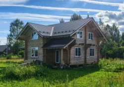 Дом 1463 из бревна в июле 2026