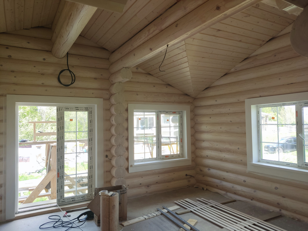 #1122 отделка сруба снаружи