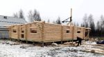 Дом из бревна 240мм #1590 в декабре 2025 года