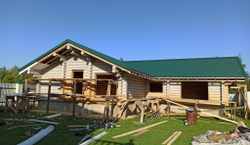 продолжается покраска бани #824 - август 2021