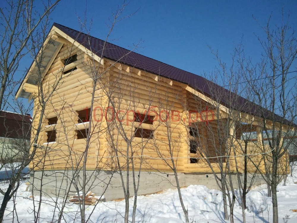 Срубы из бревен: загородные дома с мансардой по проекту 122 под усадку и под ключ