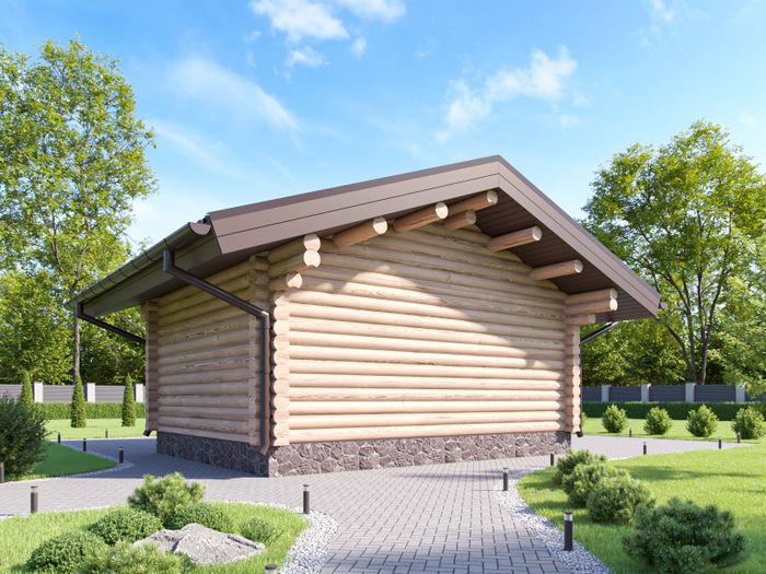 Дачный домик-беседка или баня одноэтажная 2