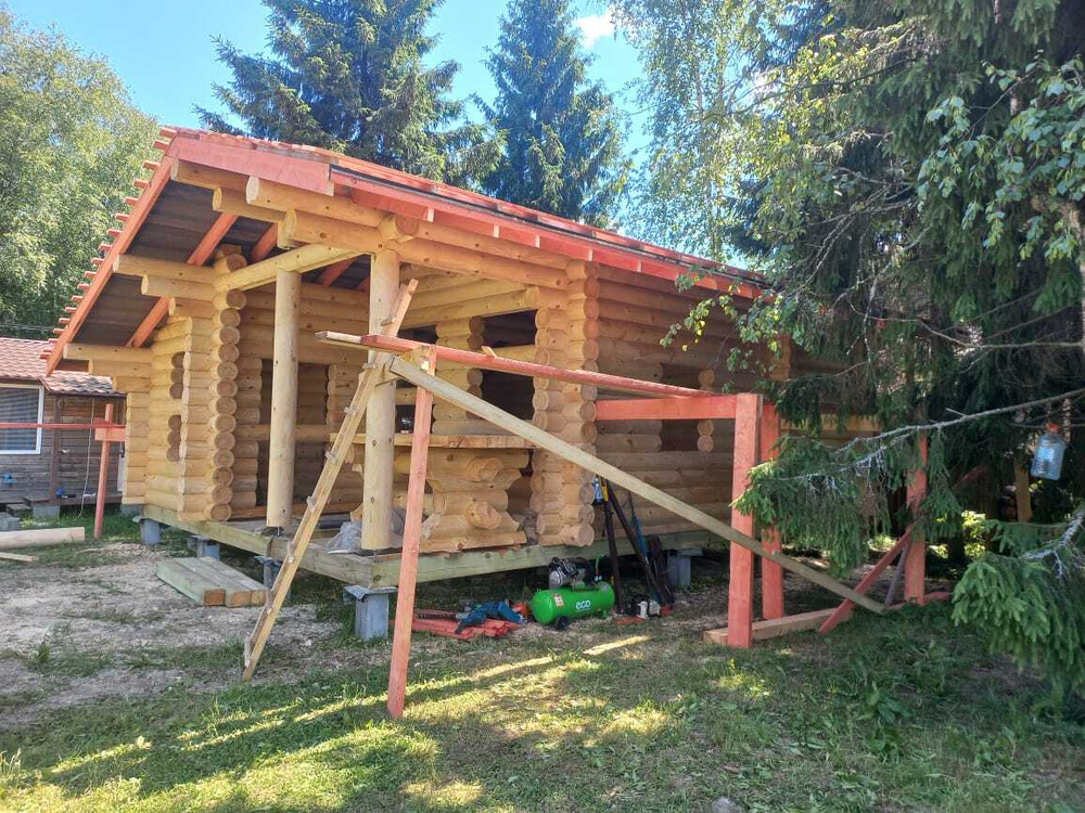 #1255 июнь 2022 - монтаж постоянной стропильной системы