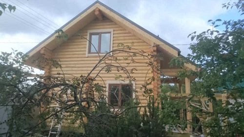 Проект и сруб из бревен дома с парной