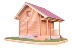 Из оцилиндрованного бревна 6х4