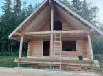 #1381 отделка сруба ручной рубки не нашей сборки