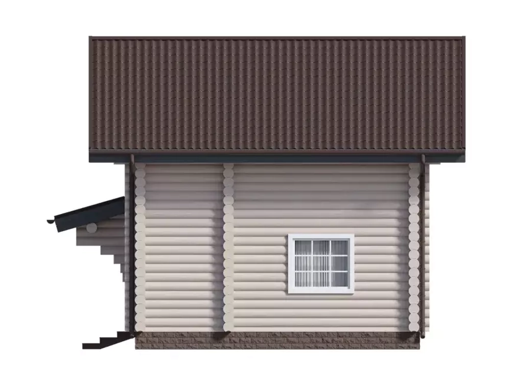 Гостевые или дачные дома-срубы с мансардой