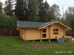 #1122 сруб под металлочерепицу