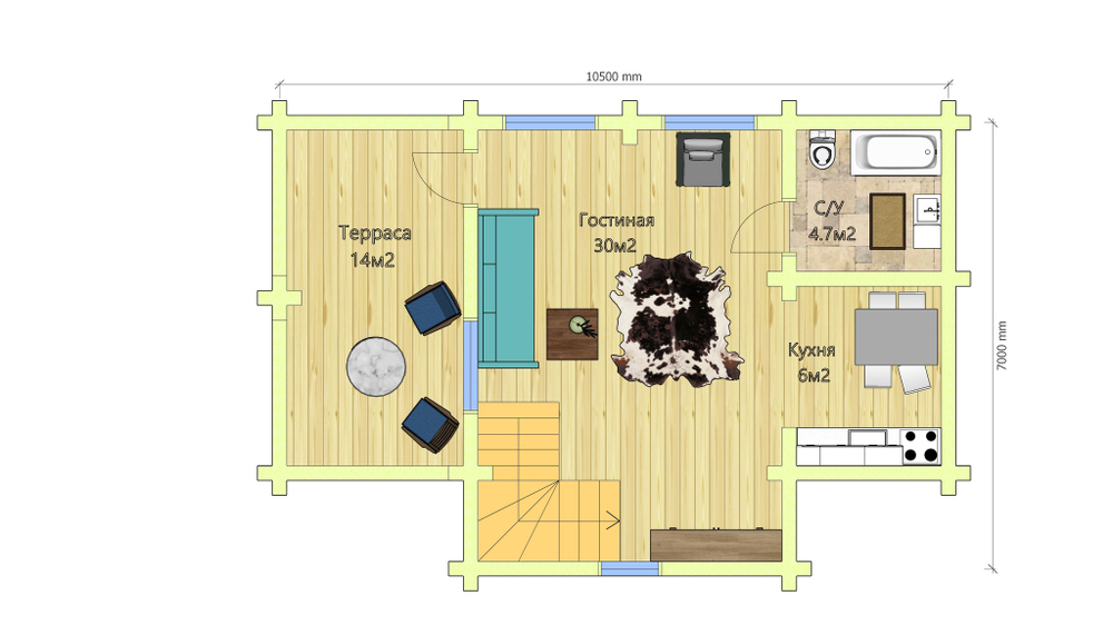 План первого этажа #508