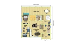 Современный дом: 6 спален и веранда