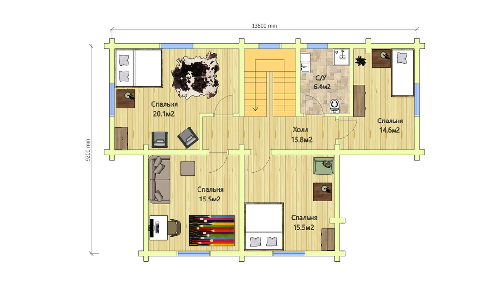 План мансарды #1025