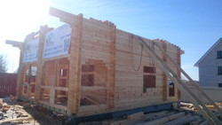 Дом из профилированного бруса с парной