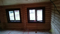 Фото внутри дома из бревна #481