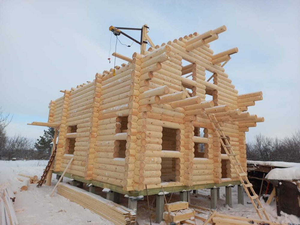 #1194 начинаем монтаж постоянной стропильной системы январь 2022
