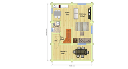 Дачный дом 7 х 10 с мансардой