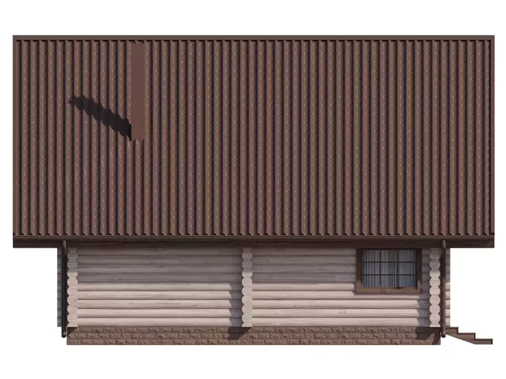 Баня c мансардой 9х9 из сруба