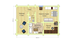 план бани #39