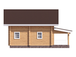 Дачный дом 7 х 10 с мансардой